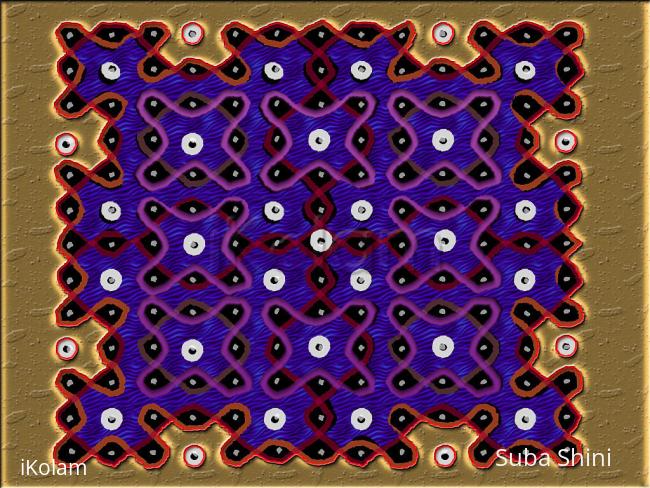 Rangoli: dotted kolam