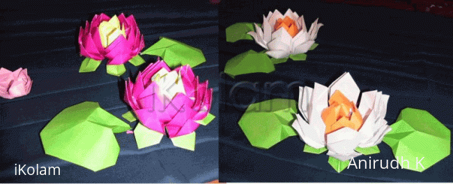 Rangoli: My origami flowers