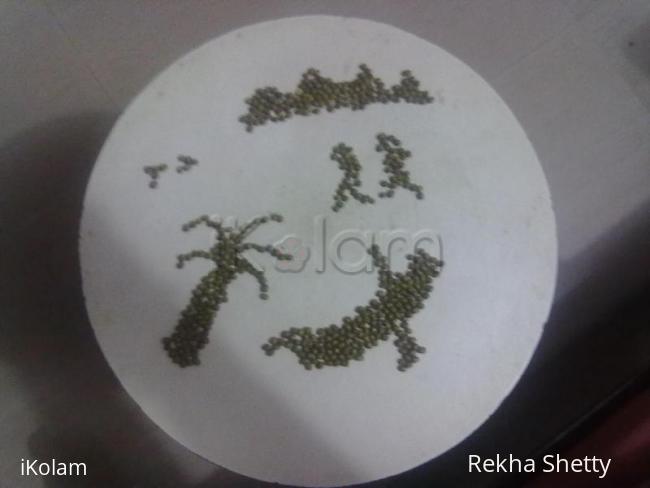 Rangoli: My akka mung rangoli