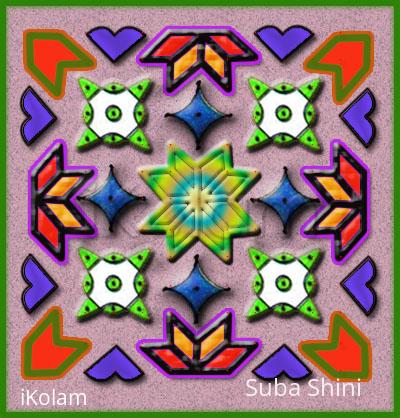 Rangoli: dotted kolam