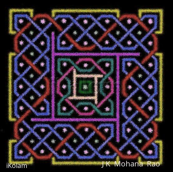 Rangoli: Another 85 dot kOlam - 7x7 - 2 Rangoli: Another 85 dot kOlam - 7x7 - 2