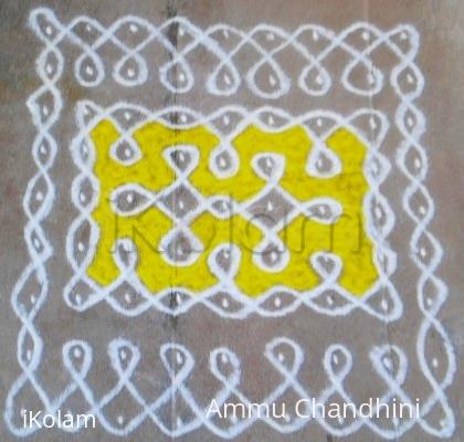 Rangoli: 9x9 DOTTED KOLAM