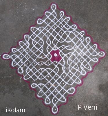 Rangoli: 15x1 KOLAM(sikku kolam-85) Rangoli: 15x1 KOLAM(sikku kolam-85)
