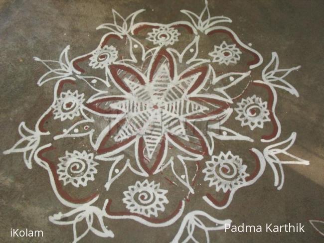 Rangoli: Ganesh Chathurthi Freehand Maa kolam Rangoli: Ganesh Chathurthi Freehand Maa kolam