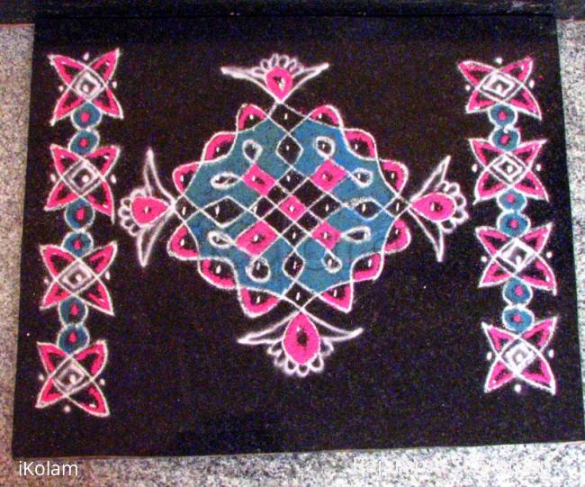 Rangoli: Pink/ Blue morning Raaga Rangoli: Pink/ Blue morning Raaga