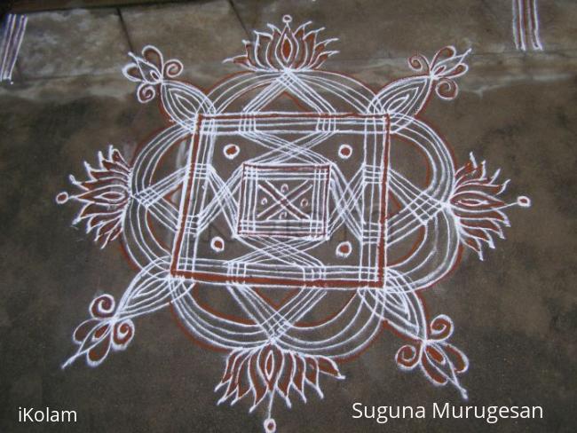 Rangoli: padi kolam 8 Rangoli: padi kolam 8