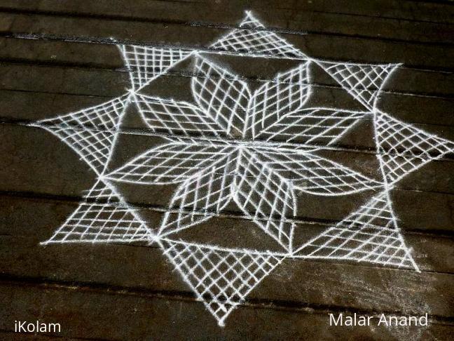Rangoli: Star kolam Rangoli: Star kolam