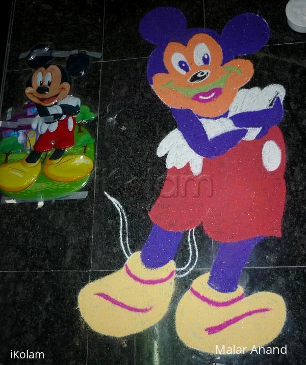 Rangoli: Micky Mouse