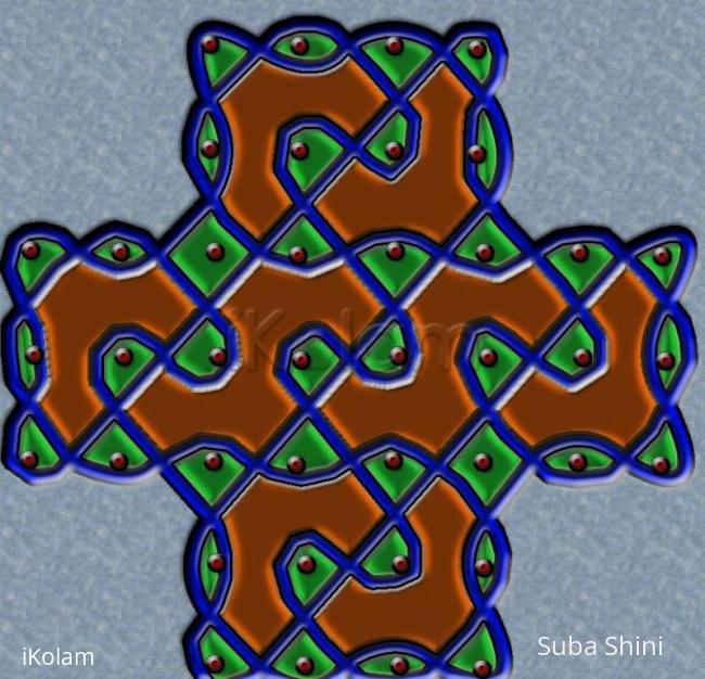 Rangoli: dotted kolam Rangoli: dotted kolam