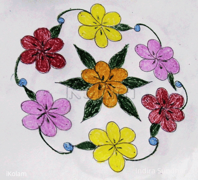 Rangoli: Flowers Rangoli: Flowers