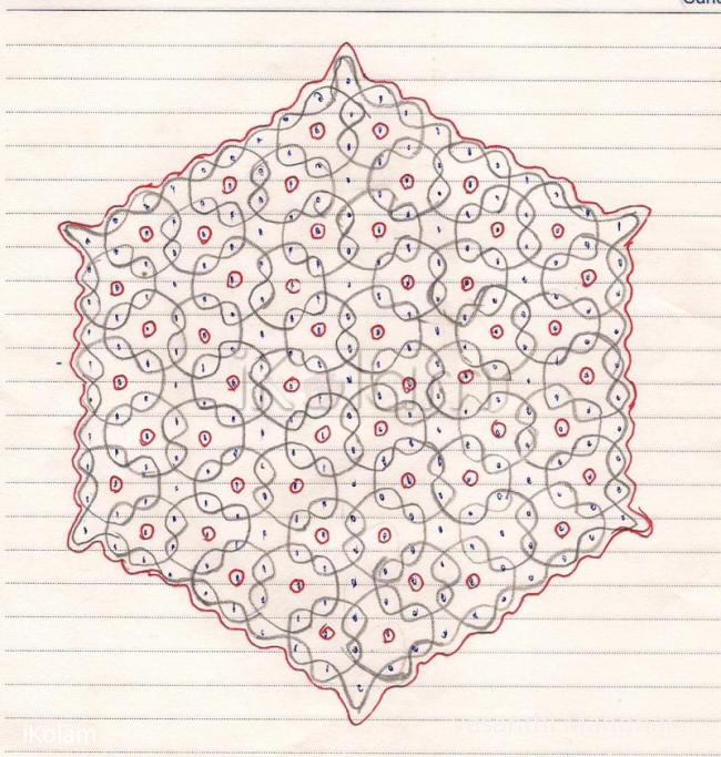 Rangoli: MY FIRST (CHIKKU) KOLAM