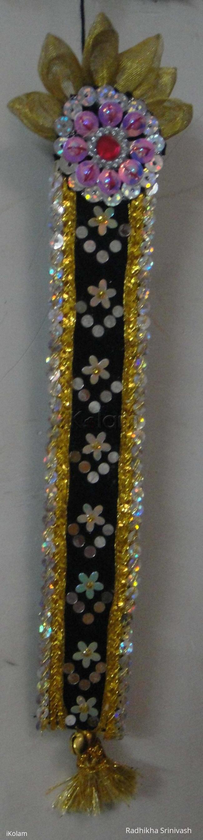 Rangoli: jadai alangaram for Goddess Parvathi Devi
