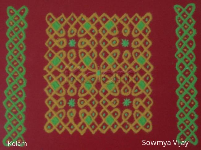 Rangoli: Mini Chikku kolam Rangoli: Mini Chikku kolam