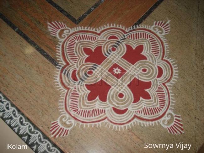 Rangoli: Simple kolam Rangoli: Simple kolam