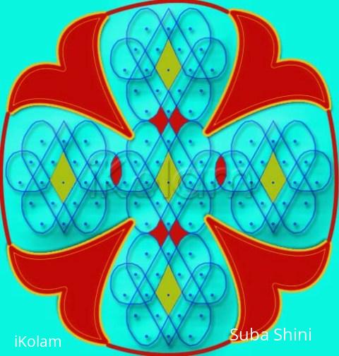 Rangoli: sikku kolam 26 Rangoli: sikku kolam 26