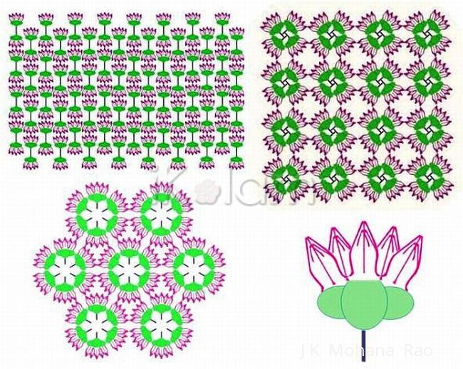 Rangoli: A collage of flowers Rangoli: A collage of flowers
