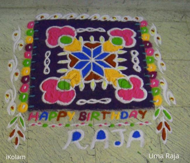 Rangoli: 9x9 kolam