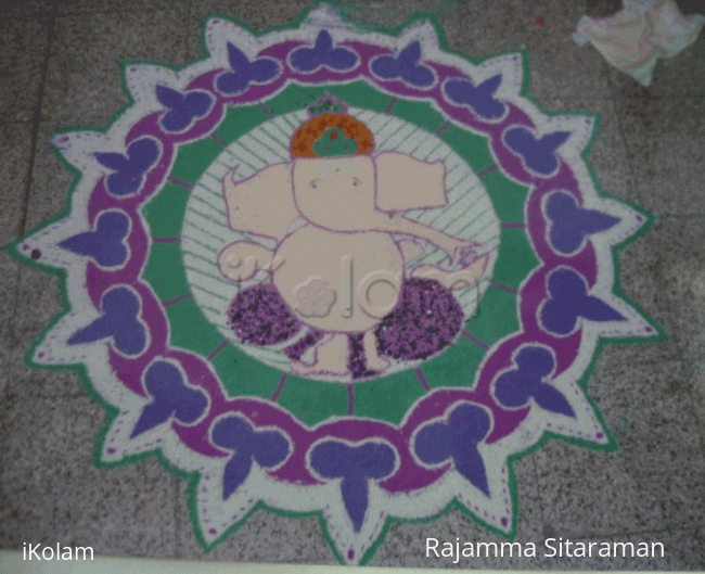 Rangoli: Ganesha Bandhaa! Rangoli: Ganesha Bandhaa!