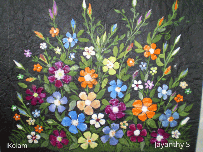 Rangoli: Painting waiting to be framed