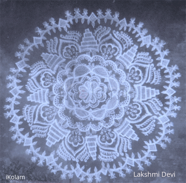 Rangoli: Stroke work lace rangoli Rangoli: Stroke work lace rangoli