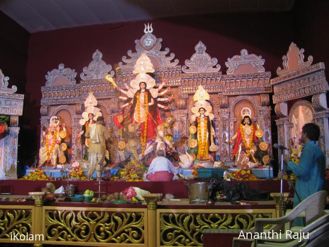 Rangoli: Goddess Durga Devi