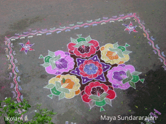 Rangoli: Floral Kolam Rangoli: Floral Kolam