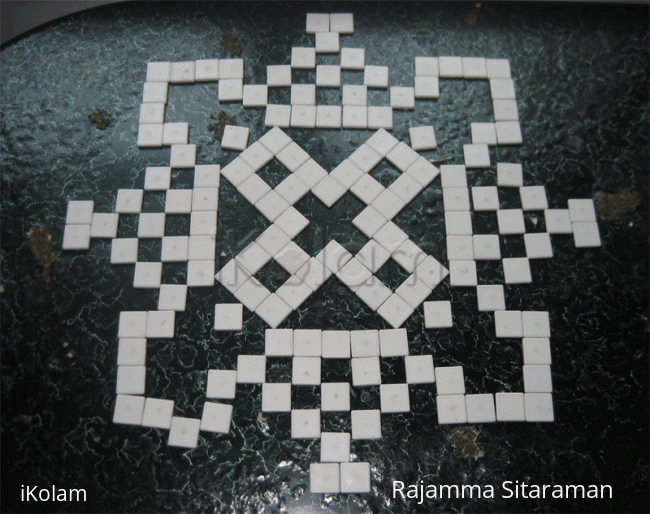 Rangoli: Kolam with blocks