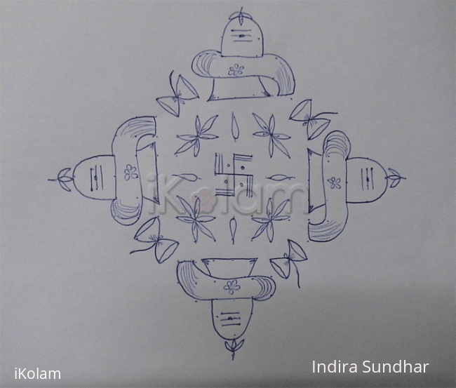 Rangoli: Sivalingam Rangoli: Sivalingam