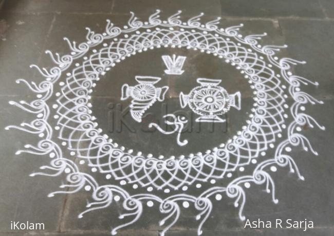 Rangoli: Vaikunta ekadshi Rangoli: Vaikunta ekadshi