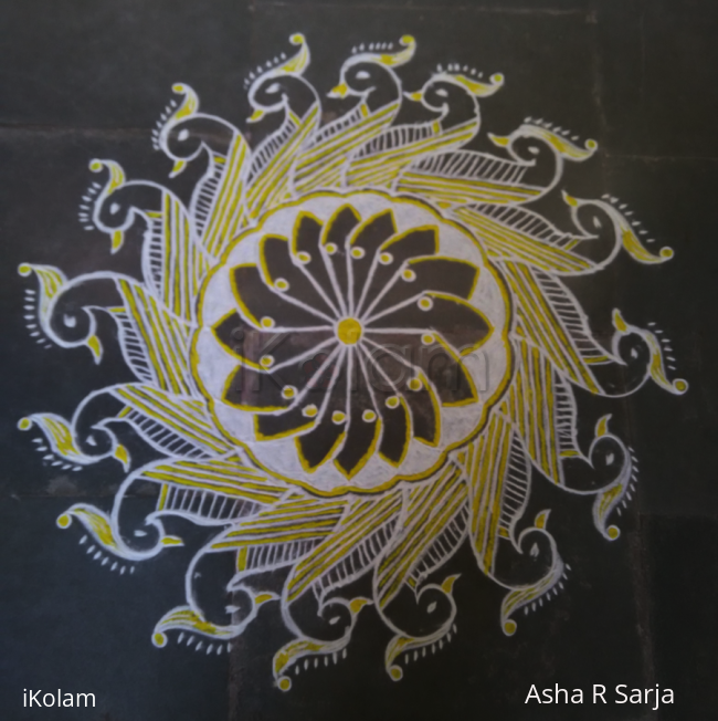 Rangoli: Navarathri day 6