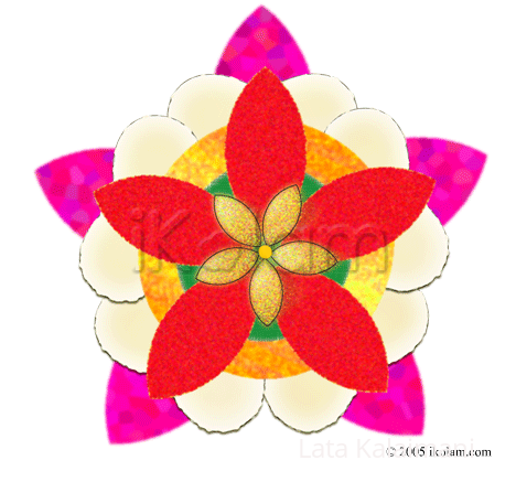 Rangoli: Pookalam / pookolam rangoli