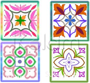 Rangoli: Beginner rangolis