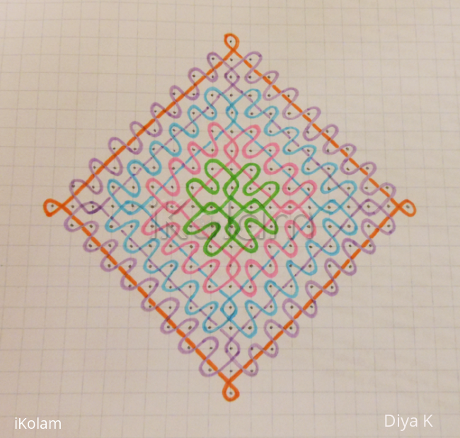 Rangoli: Mohanaji's rangoli on paper 
