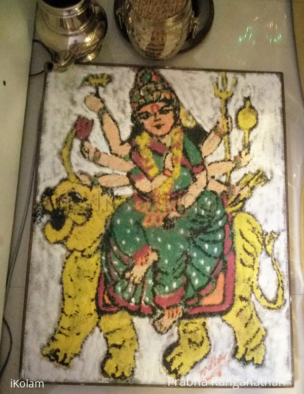 Rangoli: Durga Maa Rangoli: Durga Maa