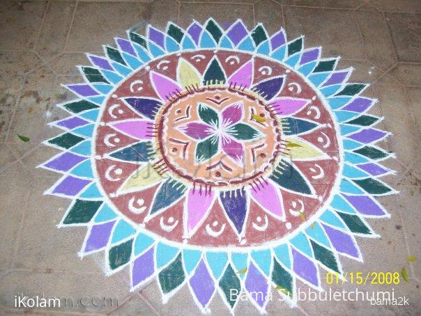 Rangoli: Round rangoli
