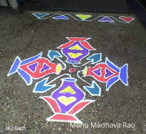 Rangoli: LAKSHMI POOJA - at workplace - TIME 15-3 Rangoli: LAKSHMI POOJA - at workplace - TIME 15-3