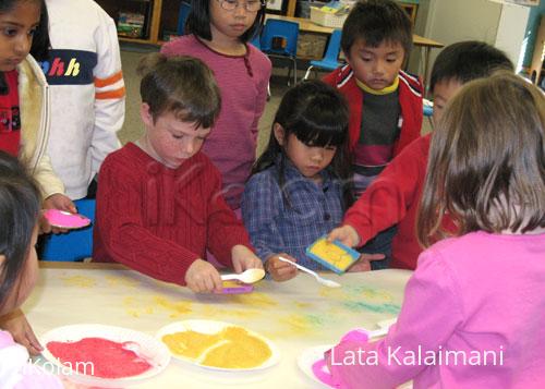 Kids  make rangoli at school - s.jpg