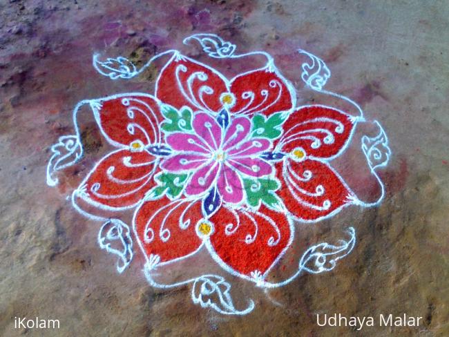 Rangoli: Flower rangoli
