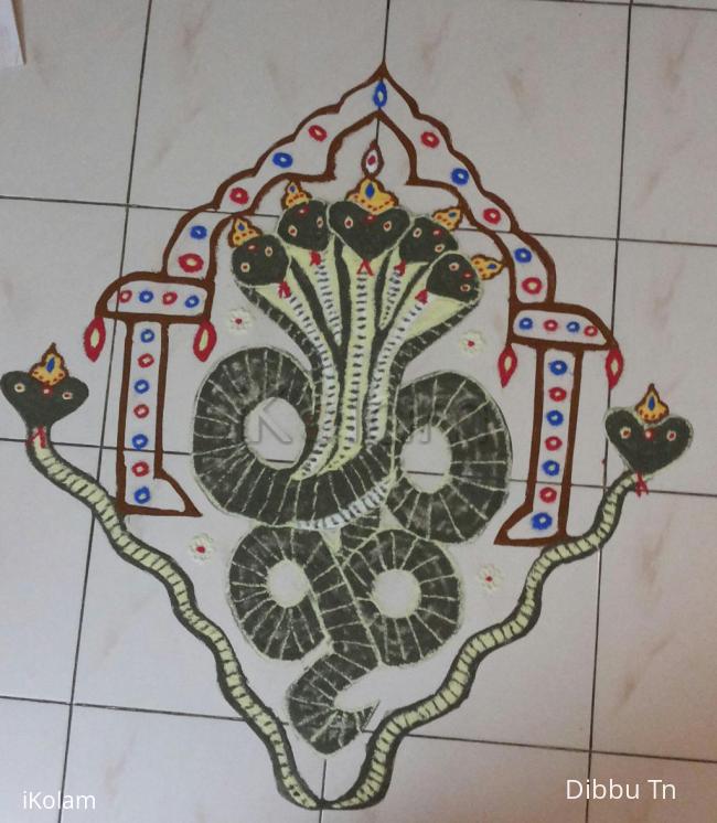 Rangoli: Nag Panchami Kolam