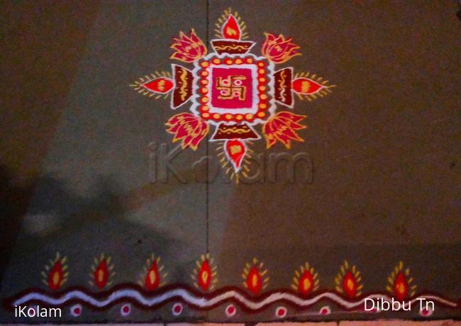 Rangoli: Happy Diwali kolam