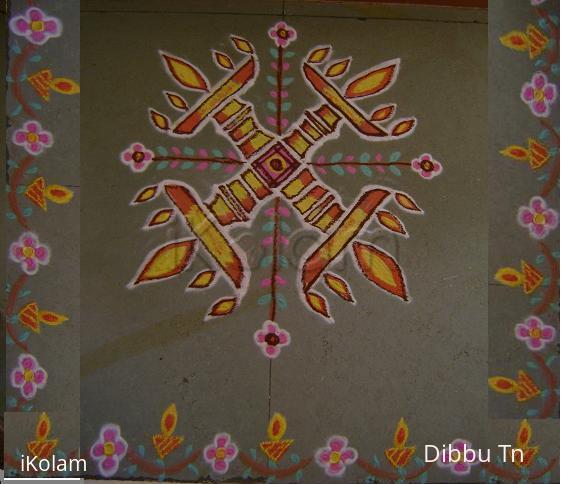 Rangoli: Lamps Kolam