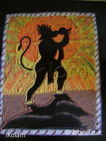Rangoli: Hanuman Jayanthi