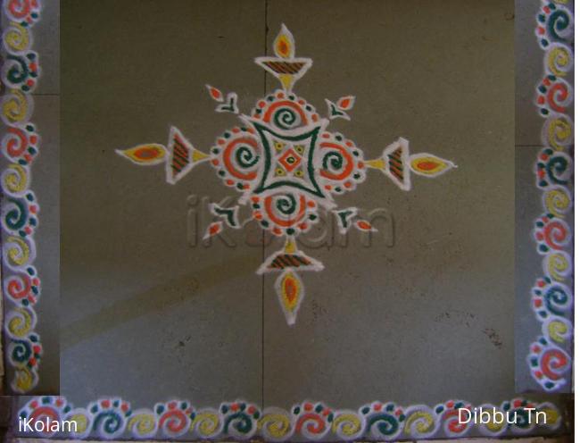Rangoli: Simple padikolam