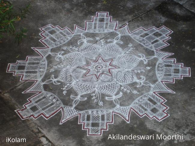 Rangoli: margazhi kolam