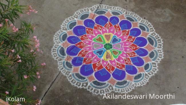 Rangoli: birthday kolam