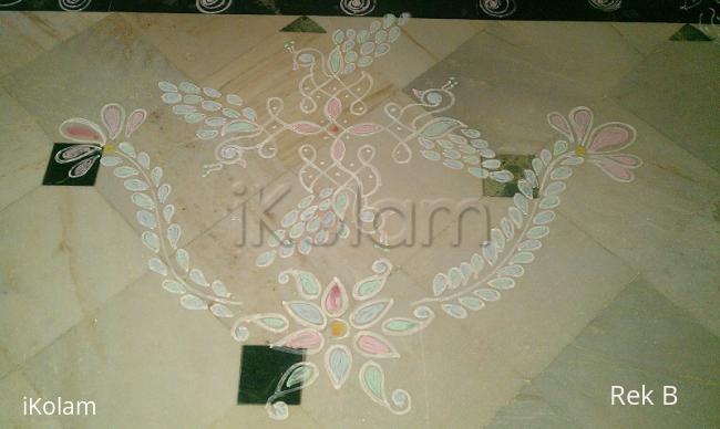 Rangoli: Peacock Kolam