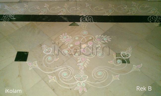 Rangoli: friday flower