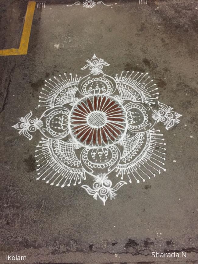 Rangoli: Freehand  Margazhi