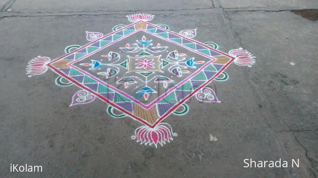 Rangoli: Dotted and freehand Rangoli: Dotted and freehand