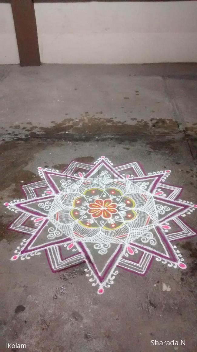 Rangoli: Freehand  Margazhi